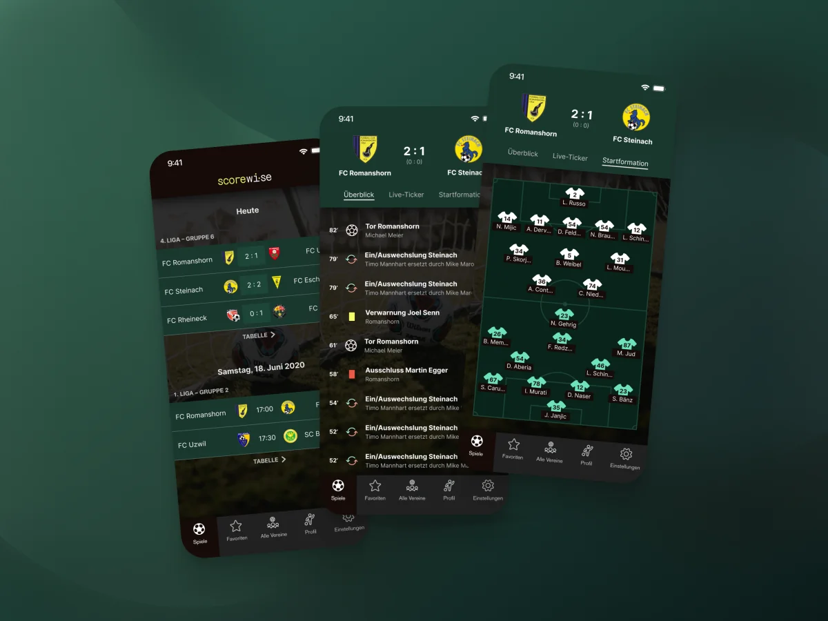 Football App Design