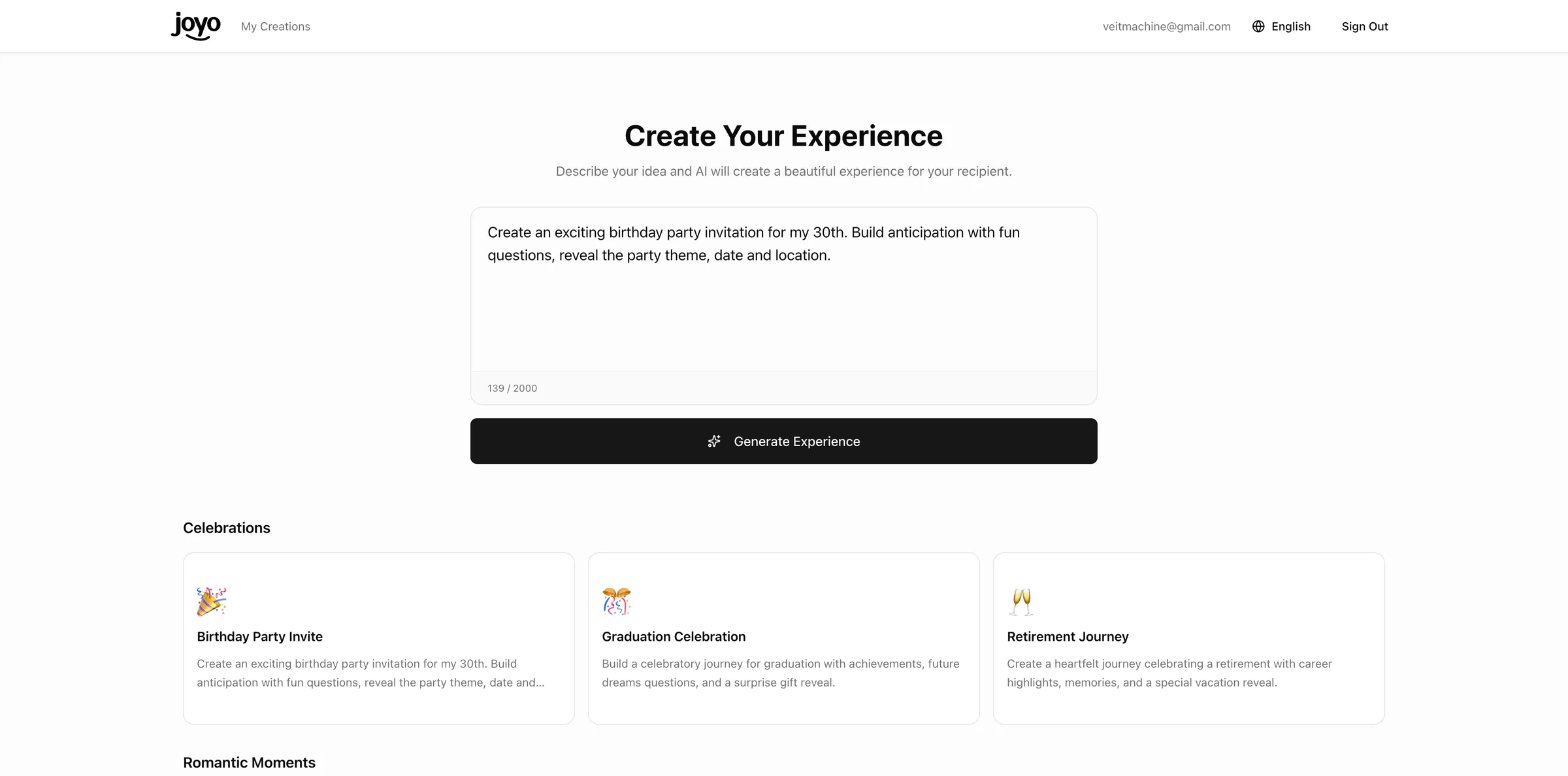 Making creation feel effortless